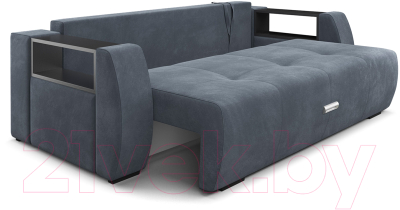 Диван Mebel-Ars Еврокнижка Мальтида (велюр серо-синий НВ-178/26)