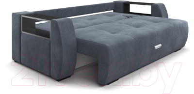 Диван Mebel-Ars Еврокнижка Мальтида (велюр серо-синий НВ-178/26)