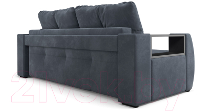 Диван Mebel-Ars Еврокнижка Мальтида (велюр серо-синий НВ-178/26)