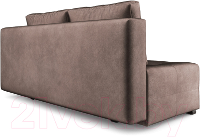 Диван Mebel-Ars Еврокнижка Марсель №1 (бархат серо-шоколадный/Star Velvet 60 Coffee)