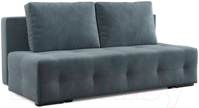 Диван Mebel-Ars Еврокнижка Марсель №1 (велюр серо-синий НВ-178/26) - фото