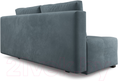 Диван Mebel-Ars Еврокнижка Марсель №1 (велюр серо-синий НВ-178/26)