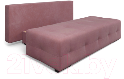 Диван Mebel-Ars Еврокнижка Марсель №1 (велюр пудра НВ-178/18)