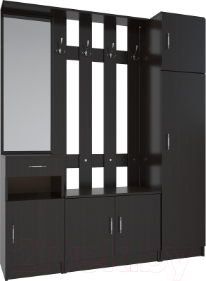 Секция в прихожую МДК СПР3 2020x1600x380 (венге) - фото