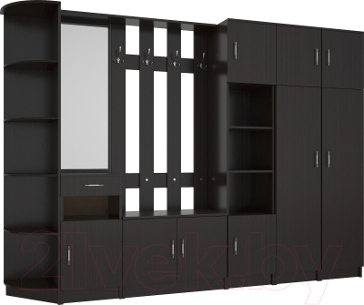 Секция в прихожую МДК СПР4 2020x2800x380 (венге) - фото