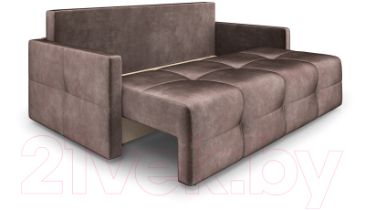Диван Mebel-Ars Еврокнижка Марсель №2 (бархат серо-шоколадный Star Velvet 60 Coffee)