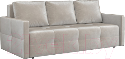 Диван Mebel-Ars Еврокнижка Марсель №2 (бархат бежевый/Star Velvet 6 Light Beige) - фото