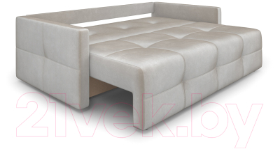 Диван Mebel-Ars Еврокнижка Марсель №2 (бархат бежевый/Star Velvet 6 Light Beige)