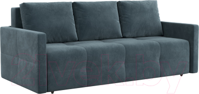 Диван Mebel-Ars Еврокнижка Марсель №2 (велюр серо-синий НВ-178/26) - фото