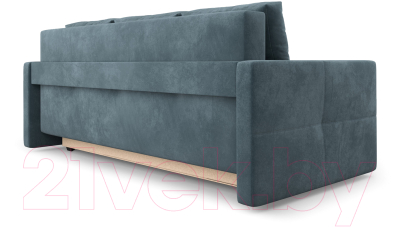 Диван Mebel-Ars Еврокнижка Марсель №2 (велюр серо-синий НВ-178/26)