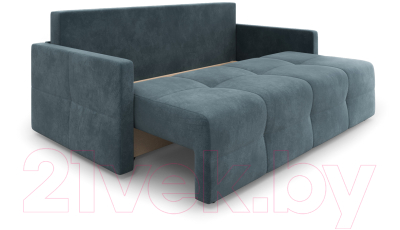 Диван Mebel-Ars Еврокнижка Марсель №2 (велюр серо-синий НВ-178/26)