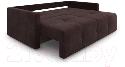 Диван Mebel-Ars Еврокнижка Марсель №2 (велюр шоколадный HB-178/16)
