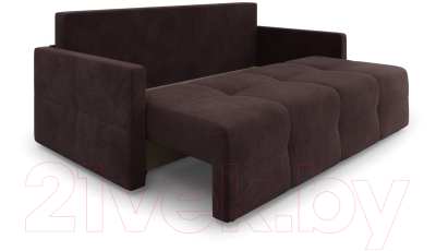 Диван Mebel-Ars Еврокнижка Марсель №2 (велюр шоколадный HB-178/16)