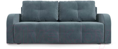 Диван Mebel-Ars Еврокнижка Марсель №3 (велюр серо-синий НВ-178/26)
