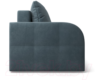 Диван Mebel-Ars Еврокнижка Марсель №3 (велюр серо-синий НВ-178/26)