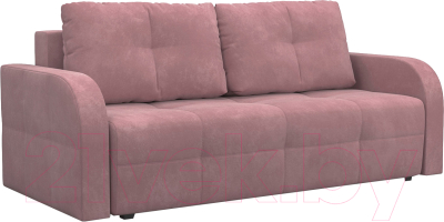Диван Mebel-Ars Еврокнижка Марсель №3 (велюр пудра НВ-178/18) - фото