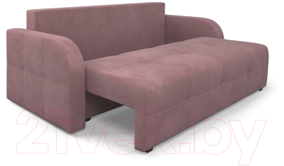 Диван Mebel-Ars Еврокнижка Марсель №3 (велюр пудра НВ-178/18)