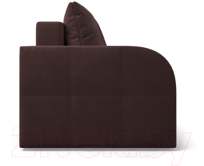 Диван Mebel-Ars Еврокнижка Марсель №3 (велюр молочный шоколад НВ-178/13)