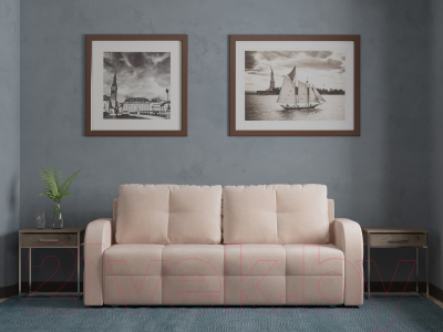 Диван Mebel-Ars Еврокнижка Марсель №3 (кордрой бежевый)