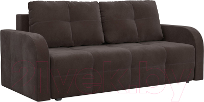 Диван Mebel-Ars Еврокнижка Марсель №3 (кордрой коричневый) - фото