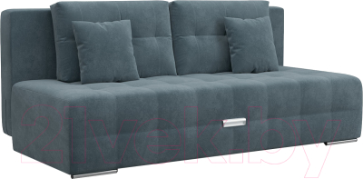 Диван Mebel-Ars Еврокнижка Марсель №4 (велюр серо-синий НВ-178/26) - фото