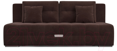 Диван Mebel-Ars Еврокнижка Марсель №4 (велюр шоколадный HB-178/16)