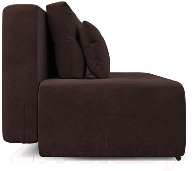 Диван Mebel-Ars Еврокнижка Марсель №4 (велюр шоколадный HB-178/16)