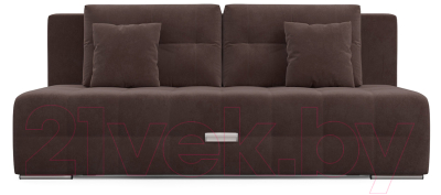 Диван Mebel-Ars Еврокнижка Марсель №4 (велюр молочный шоколад НВ-178/13)