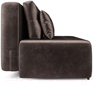 Диван Mebel-Ars Еврокнижка Марсель №4 (бархат серо-шоколадный Star Velvet 60 Coffee)