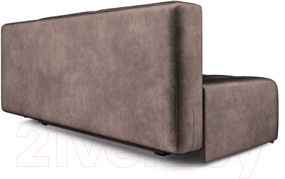 Диван Mebel-Ars Еврокнижка Марсель №4 (бархат серо-шоколадный Star Velvet 60 Coffee)