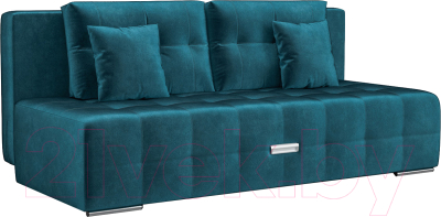 Диван Mebel-Ars Еврокнижка Марсель №4 (бархат сине-зеленый/Star Velvet 43 Black Green) - фото