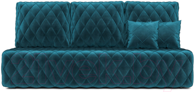 Диван Mebel-Ars Еврокнижка Роял (бархат сине-зеленый/Star Velvet 43 Black Green)