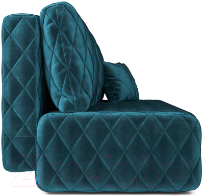 Диван Mebel-Ars Еврокнижка Роял (бархат сине-зеленый/Star Velvet 43 Black Green)