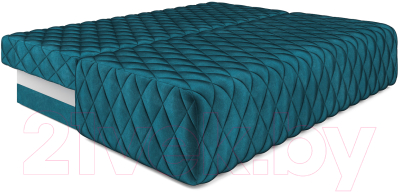 Диван Mebel-Ars Еврокнижка Роял (бархат сине-зеленый/Star Velvet 43 Black Green)