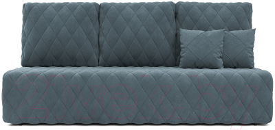 Диван Mebel-Ars Еврокнижка Роял (велюр серо-синий НВ-178/26)