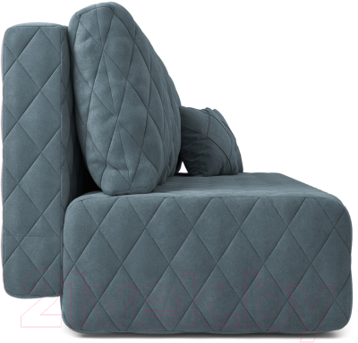 Диван Mebel-Ars Еврокнижка Роял (велюр серо-синий НВ-178/26)