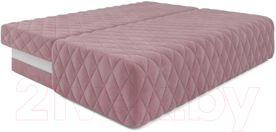 Диван Mebel-Ars Еврокнижка Роял (велюр пудра НВ-178/18)