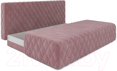 Диван Mebel-Ars Еврокнижка Роял (велюр пудра НВ-178/18)