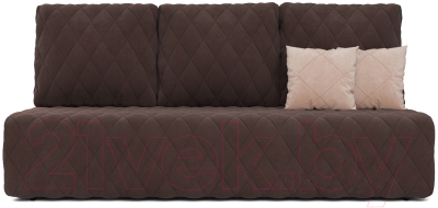 Диван Mebel-Ars Еврокнижка Роял (велюр молочный шоколад НВ-178/13)