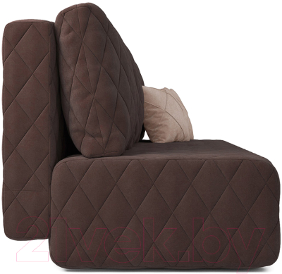 Диван Mebel-Ars Еврокнижка Роял (велюр молочный шоколад НВ-178/13)