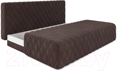 Диван Mebel-Ars Еврокнижка Роял (велюр молочный шоколад НВ-178/13)