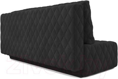 Диван Mebel-Ars Еврокнижка Роял (велюр черный НВ-178/17)