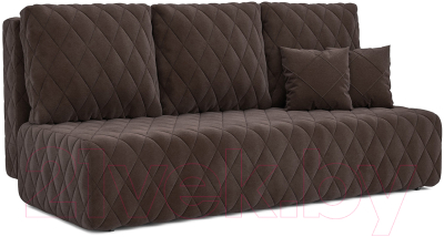 Диван Mebel-Ars Еврокнижка Роял (кордрой коричневый) - фото