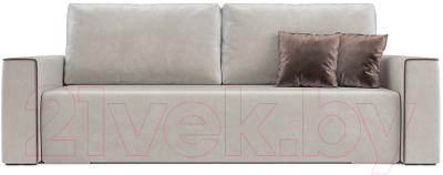 Диван Mebel-Ars Еврокнижка Манхэттен (бархат бежевый/Star Velvet 6 Light Beige)