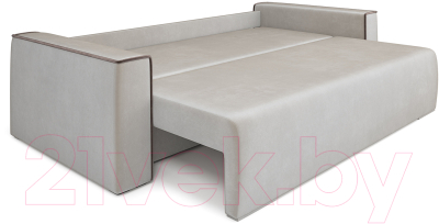 Диван Mebel-Ars Еврокнижка Манхэттен (бархат бежевый/Star Velvet 6 Light Beige)