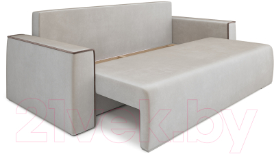 Диван Mebel-Ars Еврокнижка Манхэттен (бархат бежевый/Star Velvet 6 Light Beige)