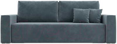 Диван Mebel-Ars Еврокнижка Манхэттен (велюр серо-синий НВ-178/26)