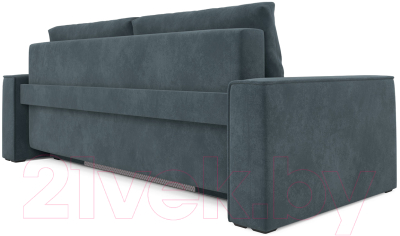 Диван Mebel-Ars Еврокнижка Манхэттен (велюр серо-синий НВ-178/26)