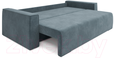 Диван Mebel-Ars Еврокнижка Манхэттен (велюр серо-синий НВ-178/26)