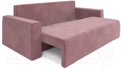 Диван Mebel-Ars Еврокнижка Манхэттен (велюр пудра НВ-178/18)
